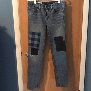Gap patchwork jeans